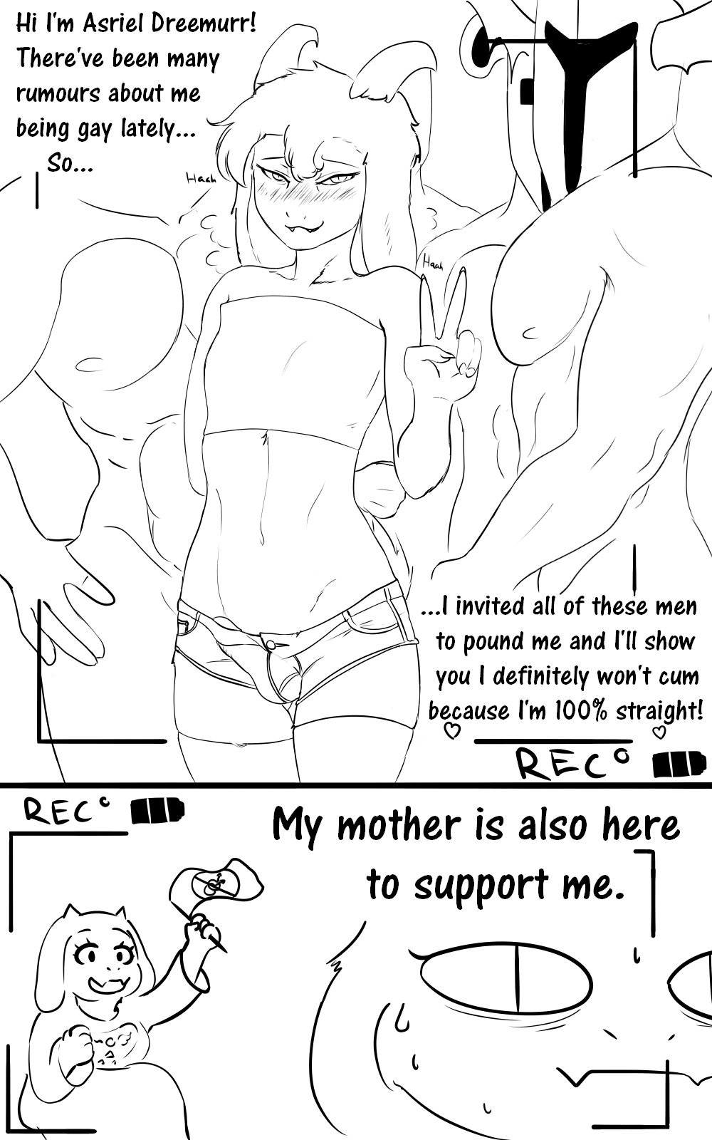 Asriel's not gay porn comic picture 1