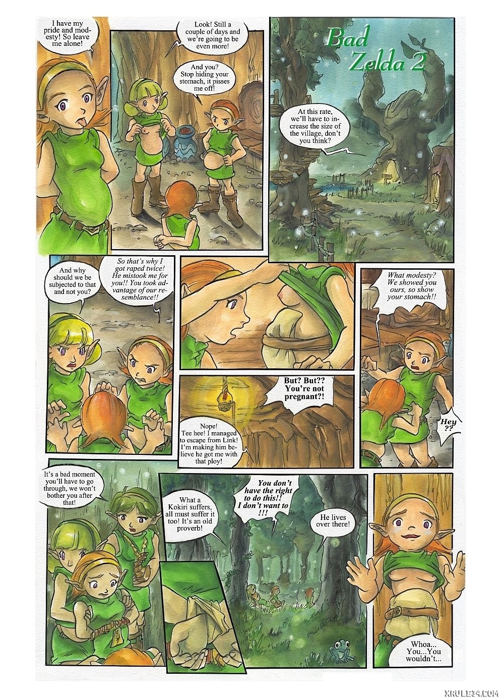 Bad Zelda 2 porn comic picture 1
