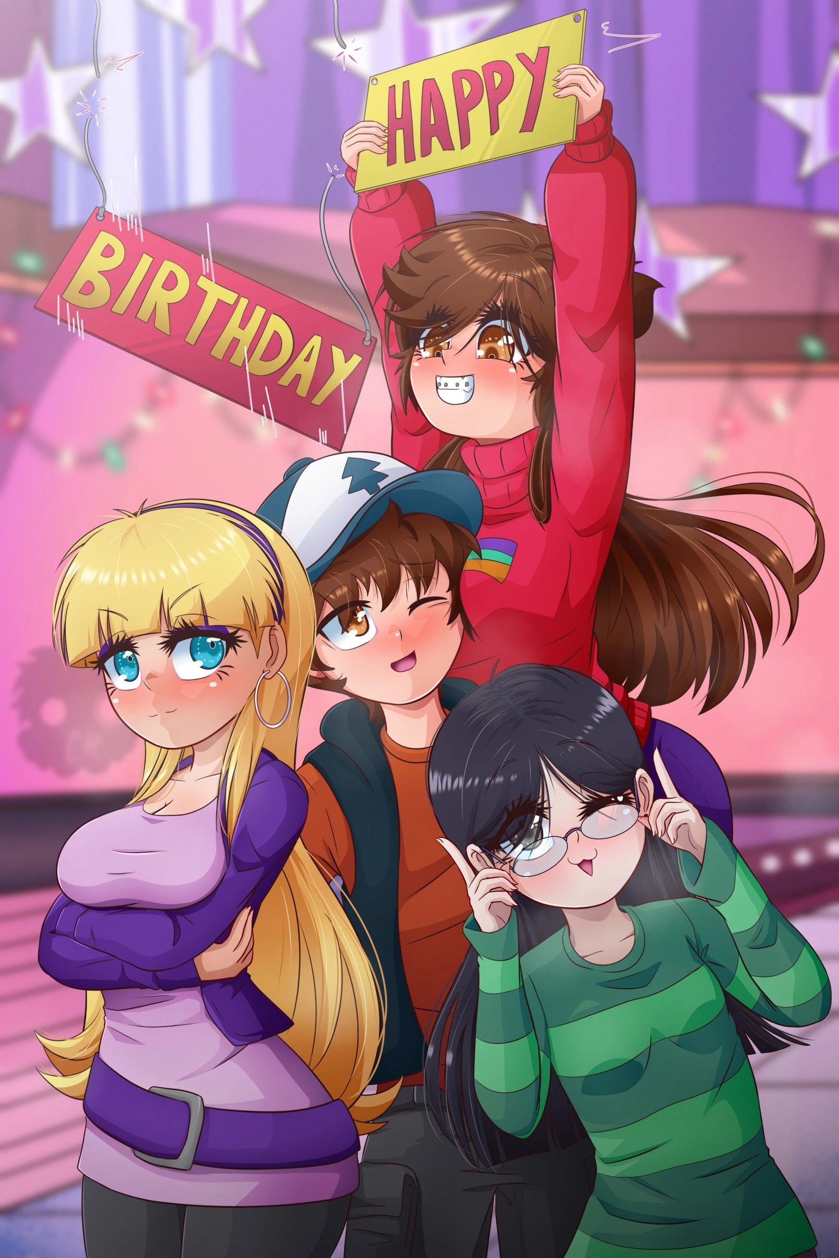 Birthday Pines porn comic picture 1