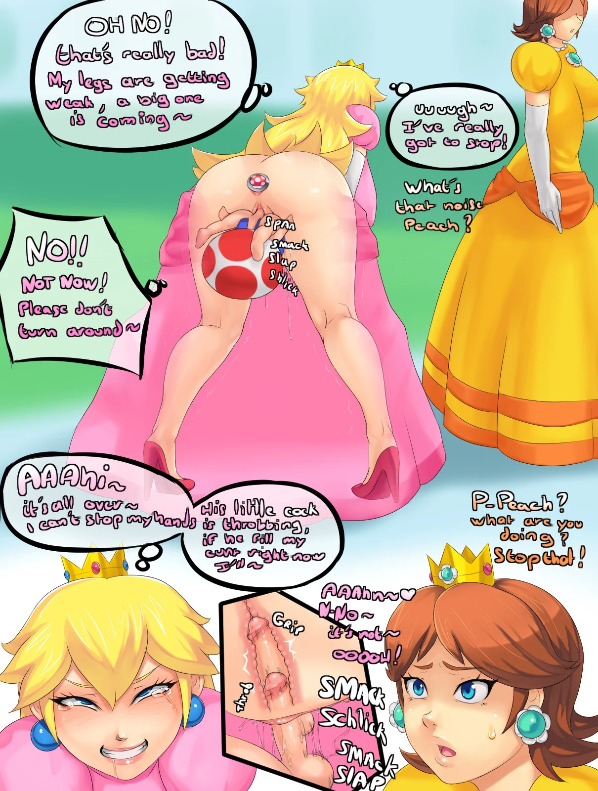 Bitchy Peach porn comic picture 17