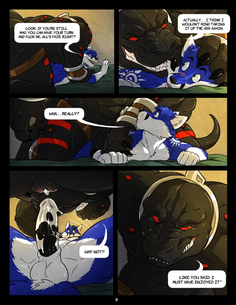 Black and Blue porn comic picture 11