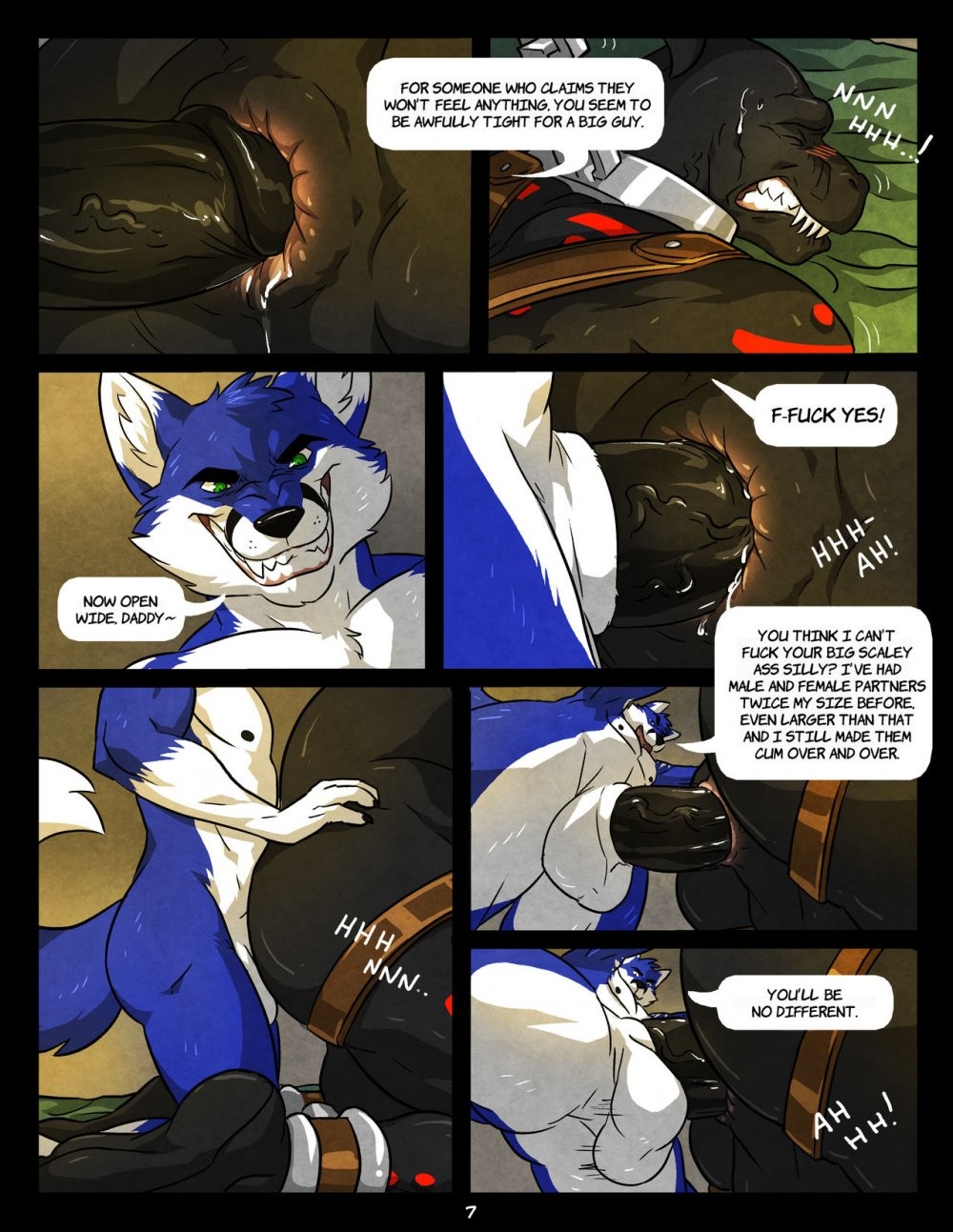 Black and Blue porn comic picture 7