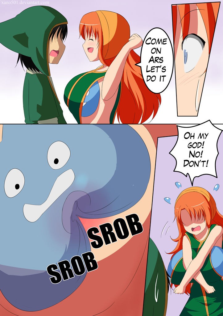 Boobs Slime porn comic picture 2