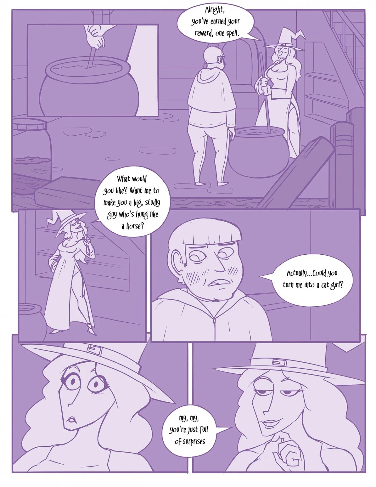 Cat in the Bag porn comic picture 1