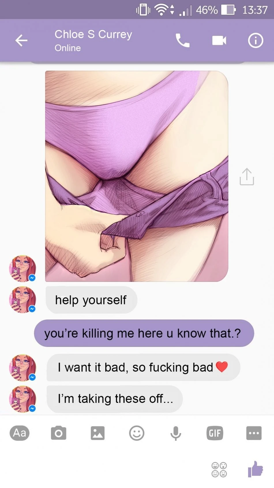 Chat with Chloe porn comic picture 12