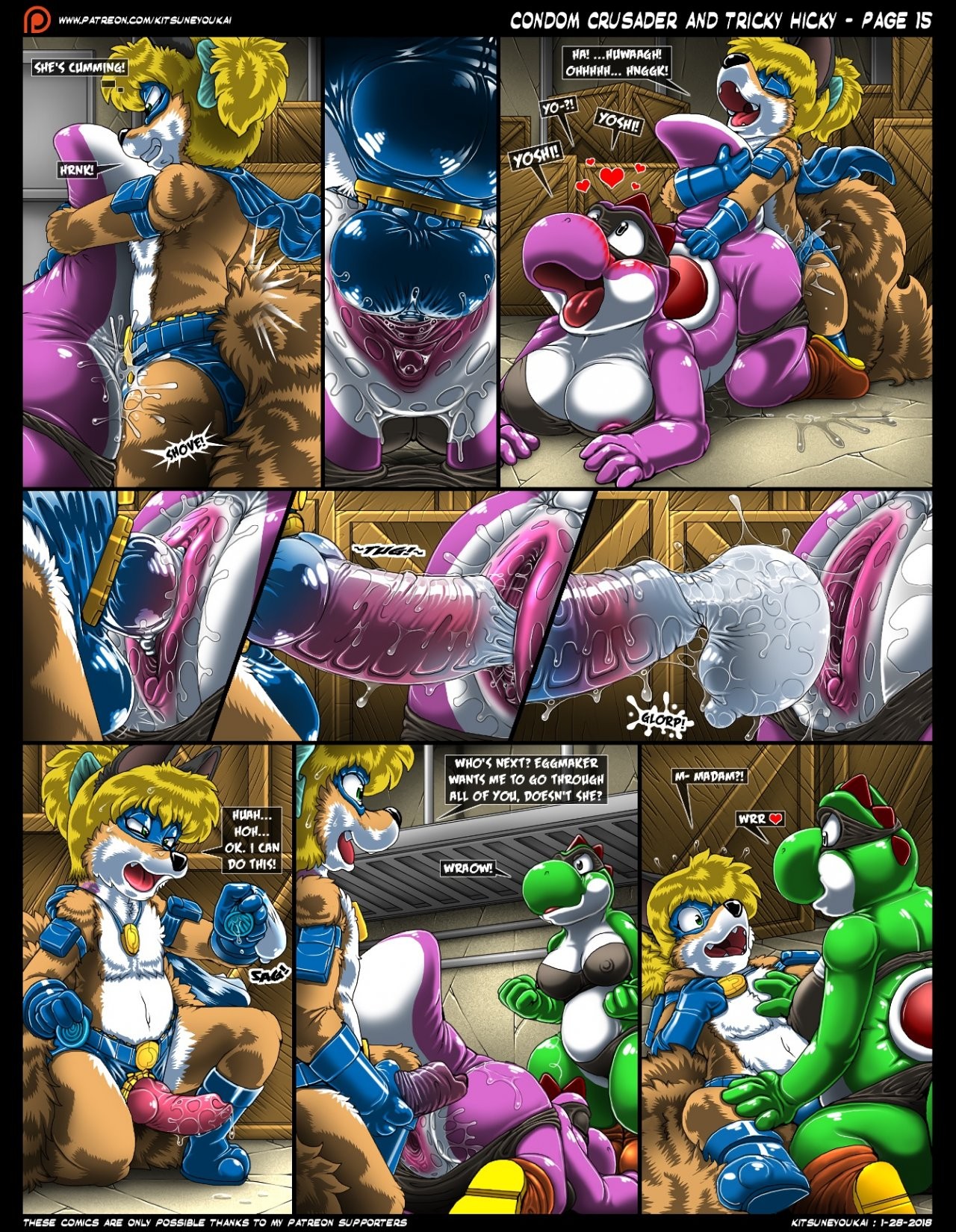 Condom Crusader and the Tricky Hicky porn comic picture 15