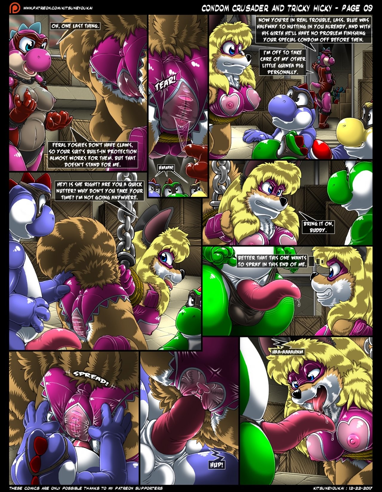 Condom Crusader and the Tricky Hicky porn comic picture 9