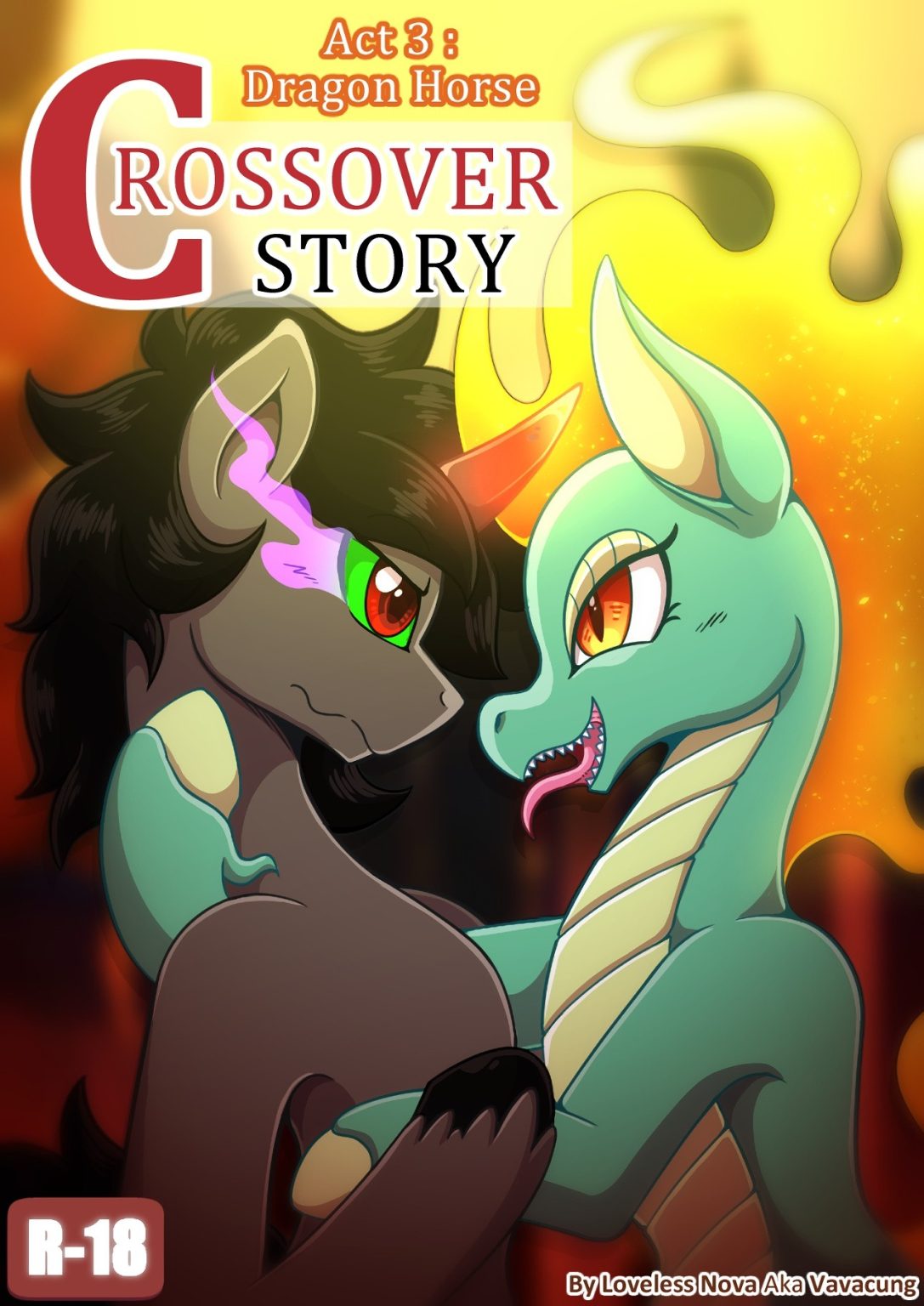 Crossover Story Act 3: Dragon Horse porn comic picture 1
