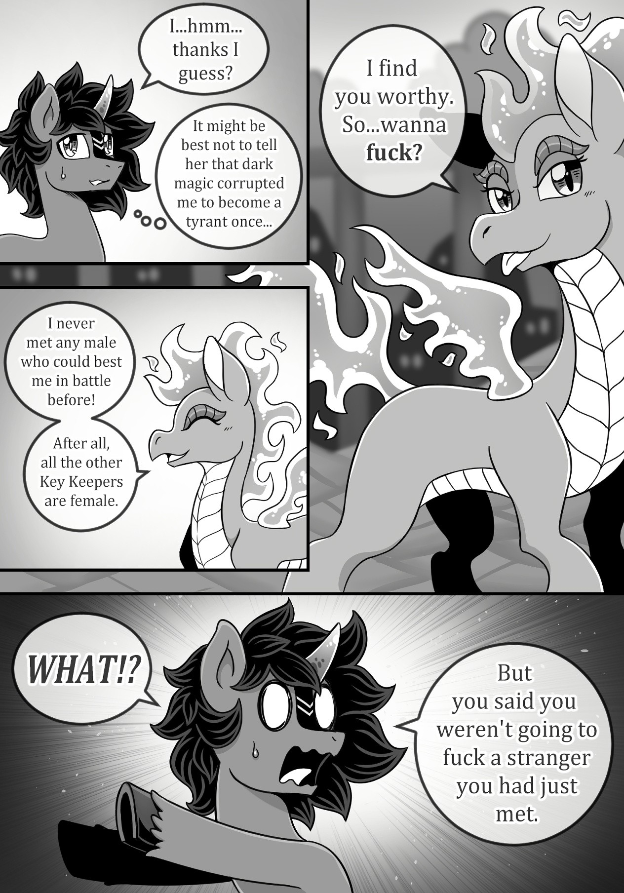 Crossover Story Act 3: Dragon Horse porn comic picture 14