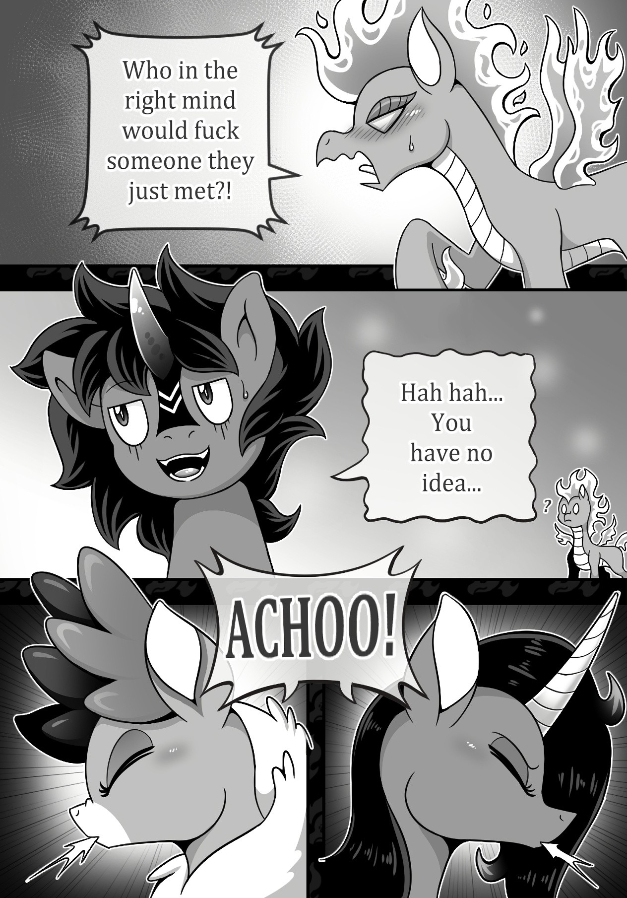 Crossover Story Act 3: Dragon Horse porn comic picture 7