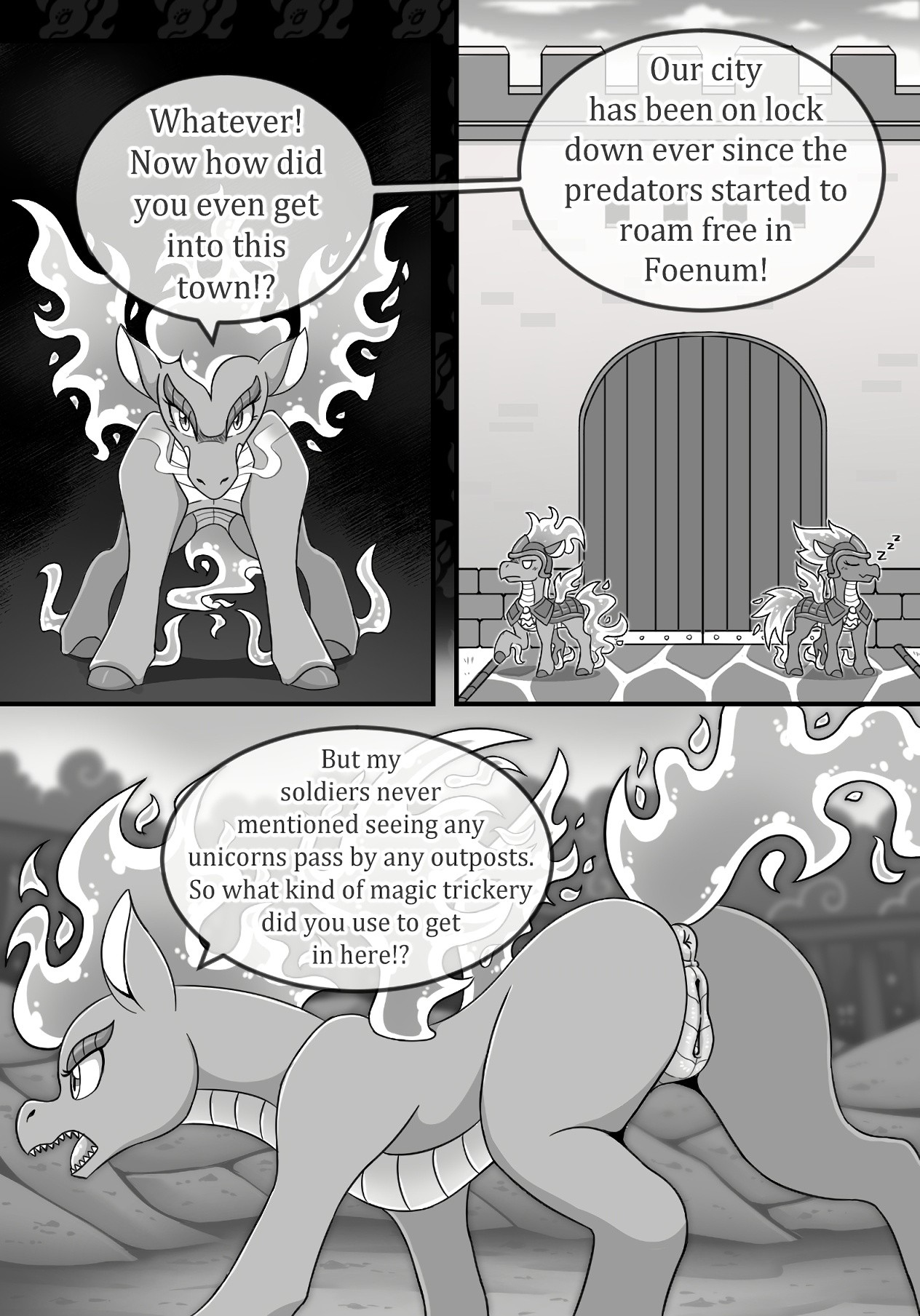 Crossover Story Act 3: Dragon Horse porn comic picture 8