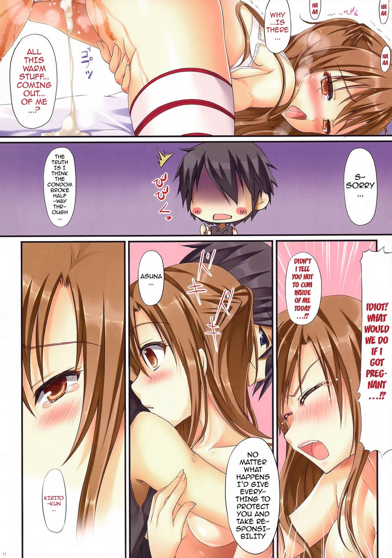 Cumming Inside Asuna 100% Raw hentai manga picture 15