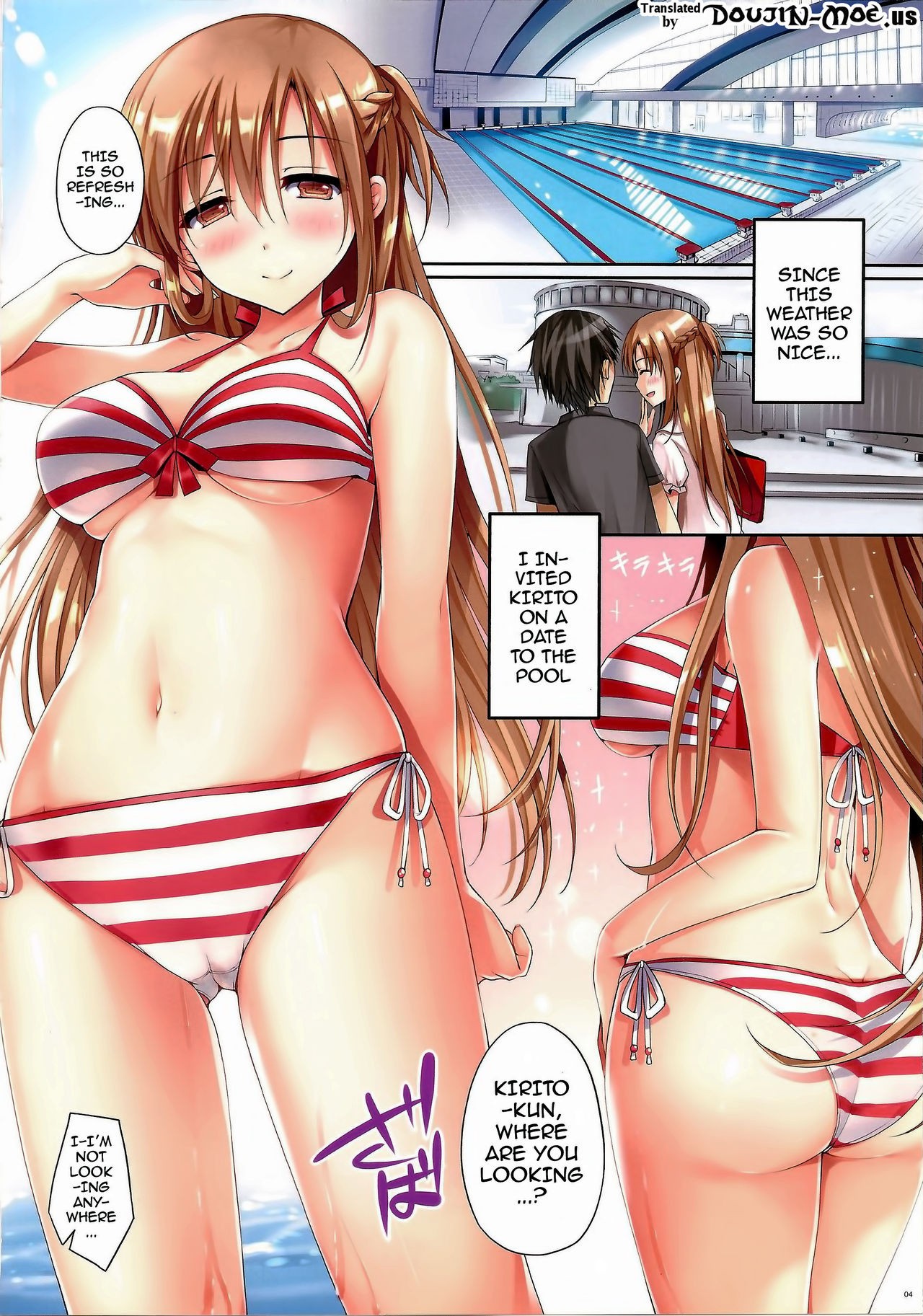 Cumming Inside Asuna 100% Raw hentai manga picture 2