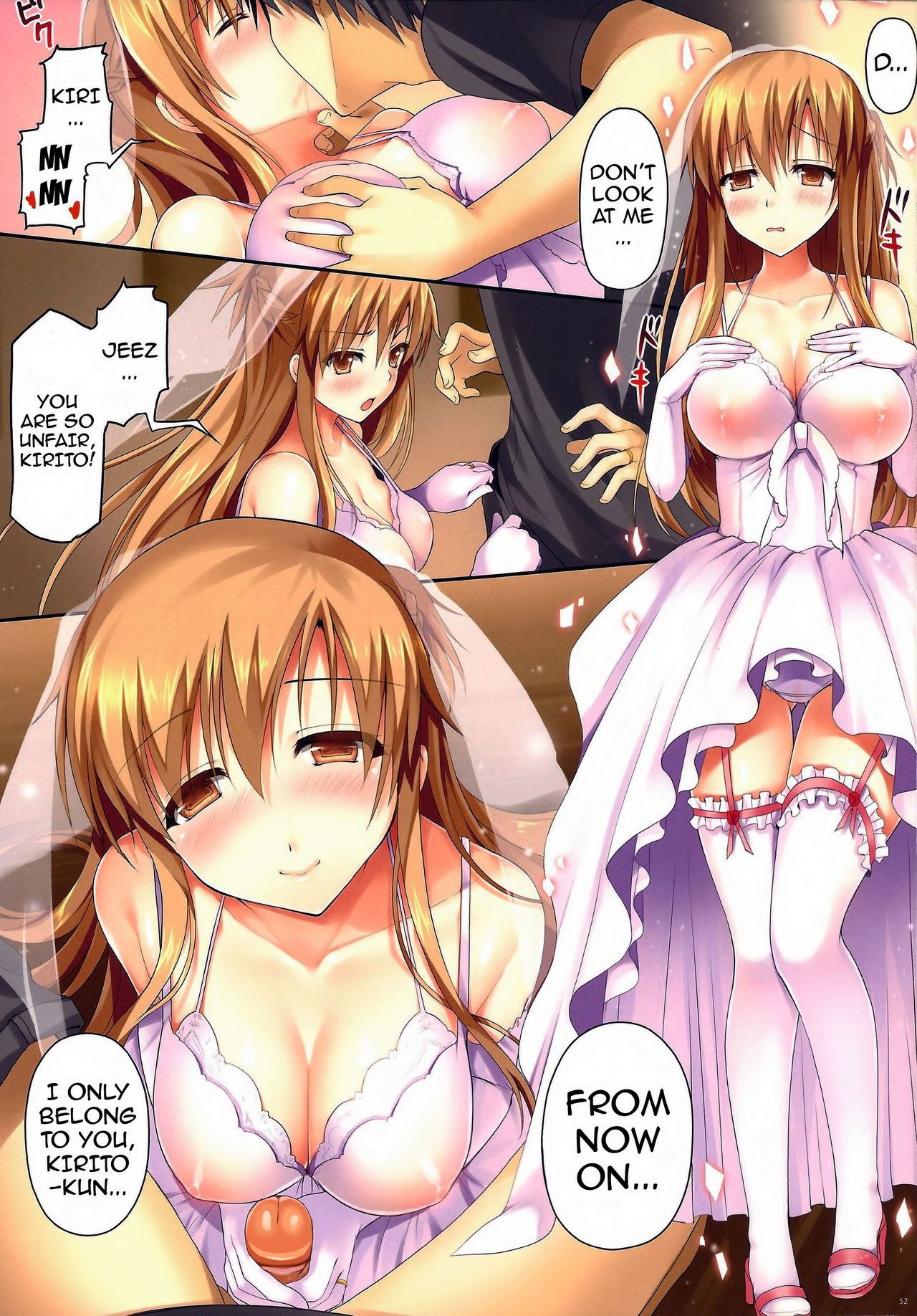 Cumming Inside Asuna 100% Raw hentai manga picture 49