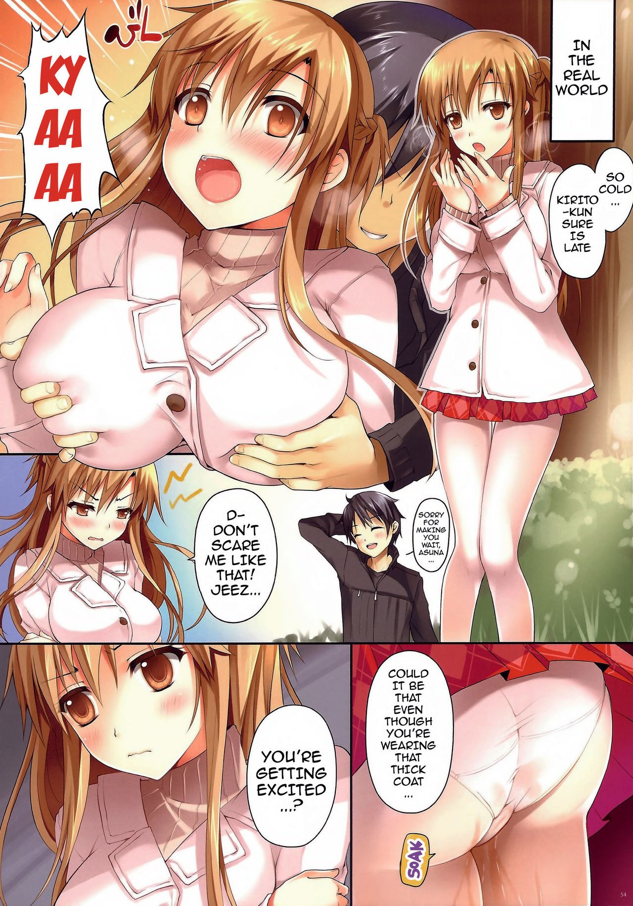 Cumming Inside Asuna 100% Raw hentai manga picture 51