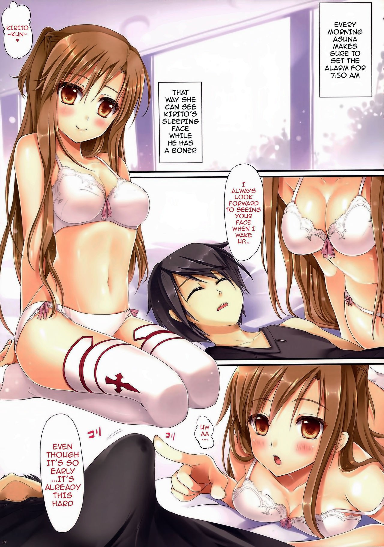Cumming Inside Asuna 100% Raw hentai manga picture 7