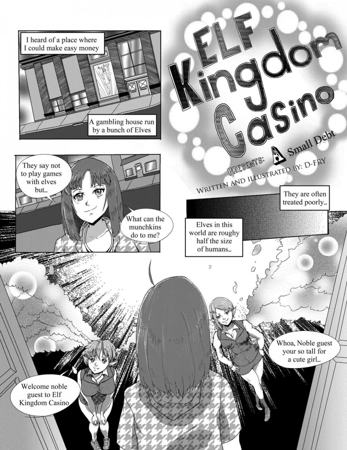Elf Kingdom Casino A Small Debt porn comic picture 1
