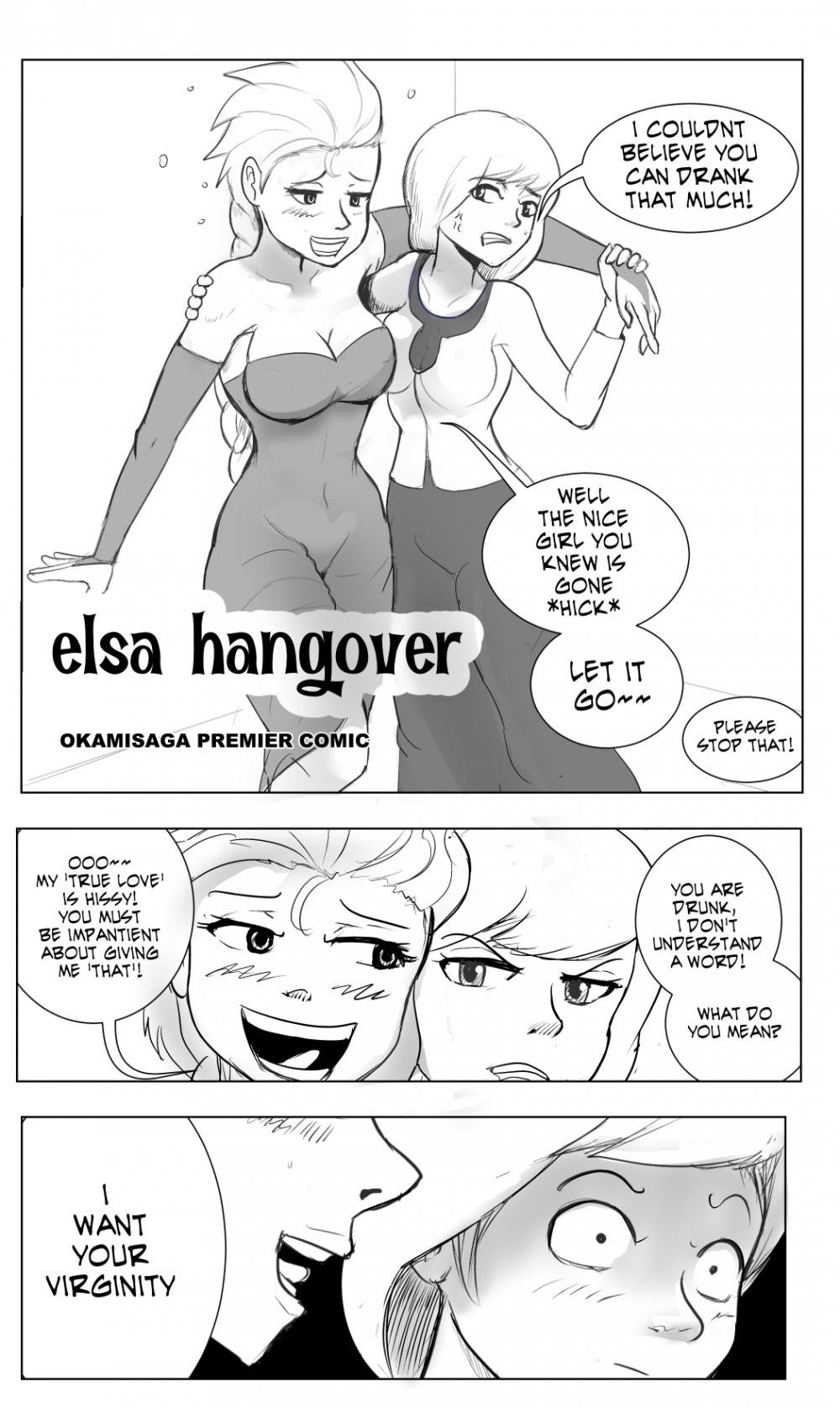 Elsa Hangover porn comic picture 1