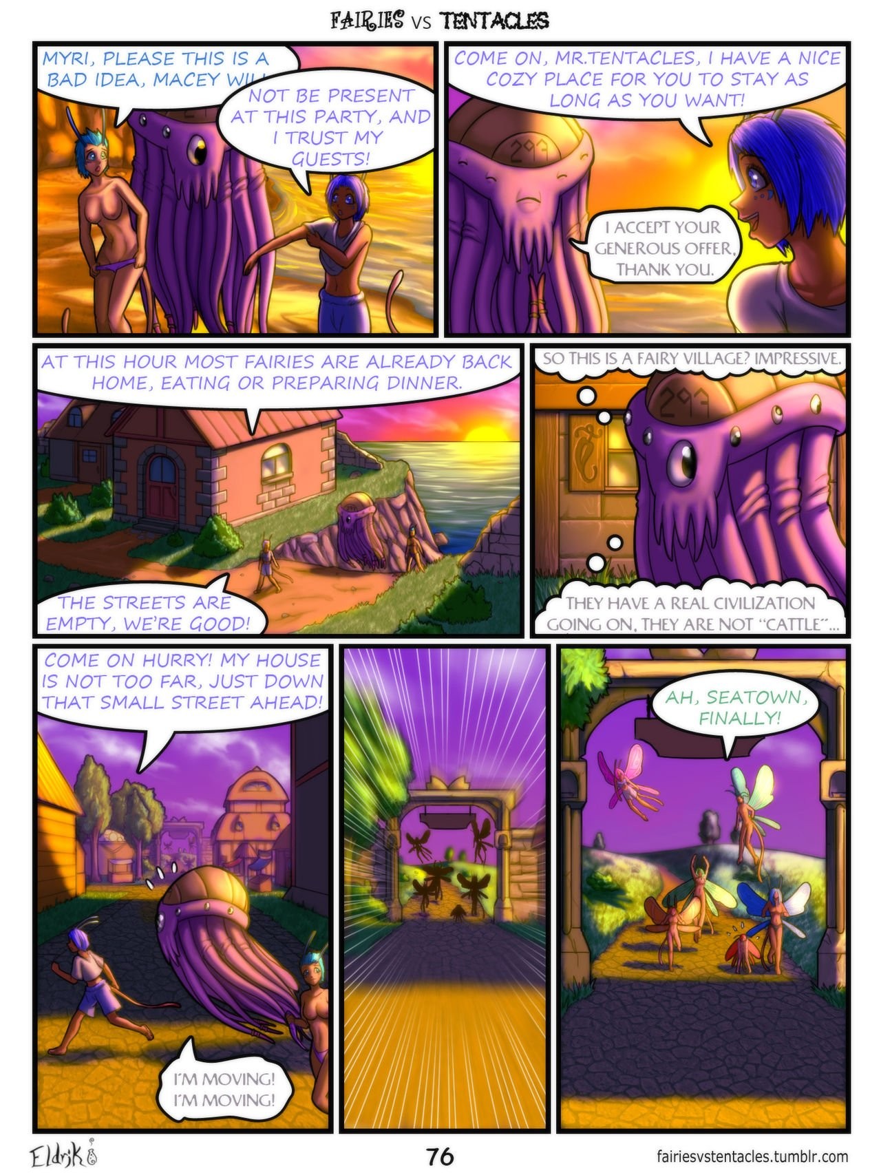Fairies vs Tentacles 2 porn comic picture 13