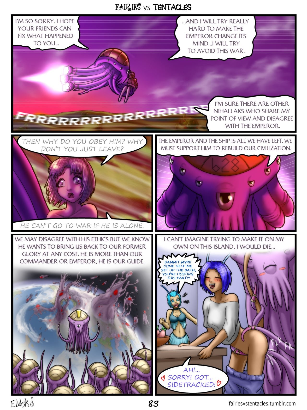 Fairies vs Tentacles 2 porn comic picture 20
