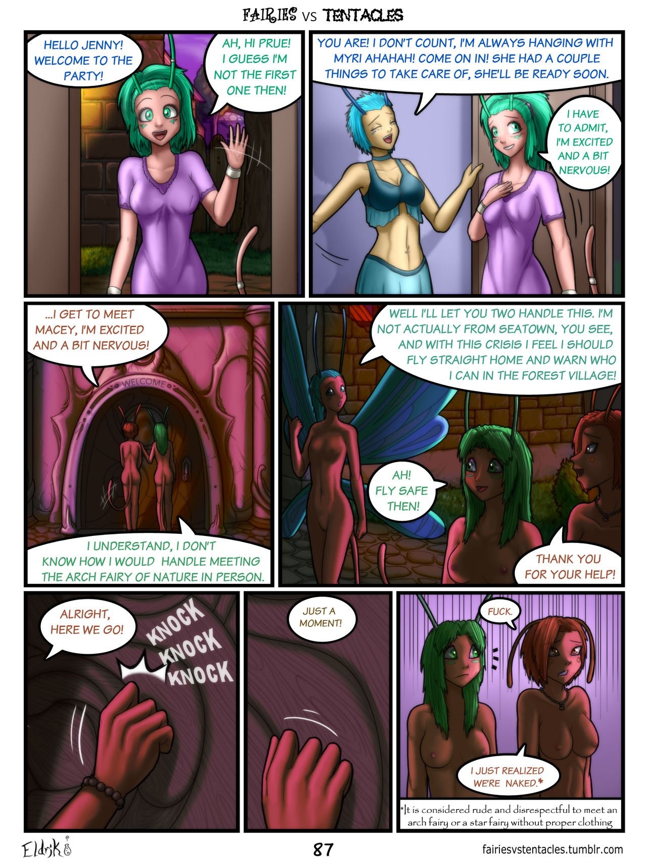 Fairies vs Tentacles 2 porn comic picture 24
