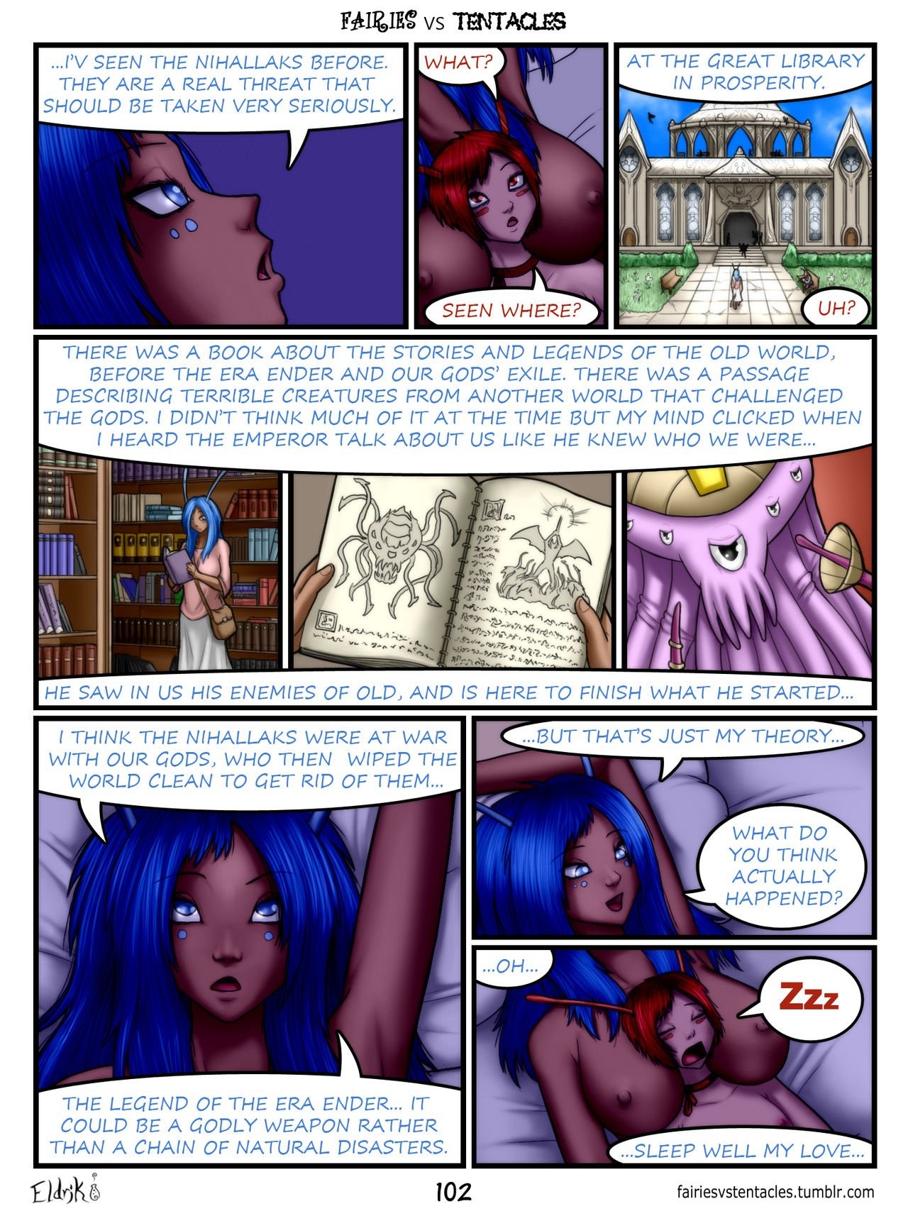 Fairies vs Tentacles 2 porn comic picture 39