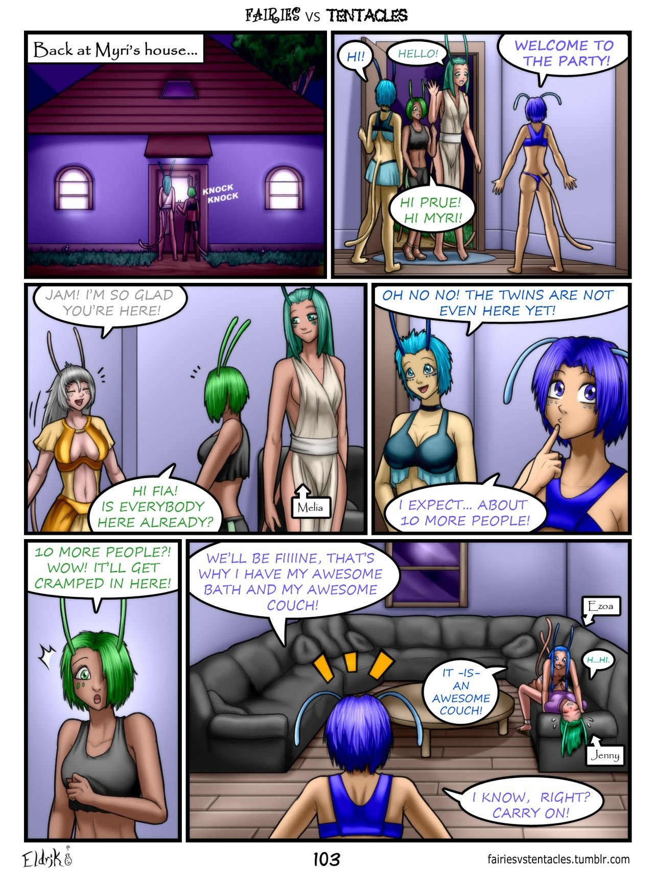 Fairies vs Tentacles 2 porn comic picture 40