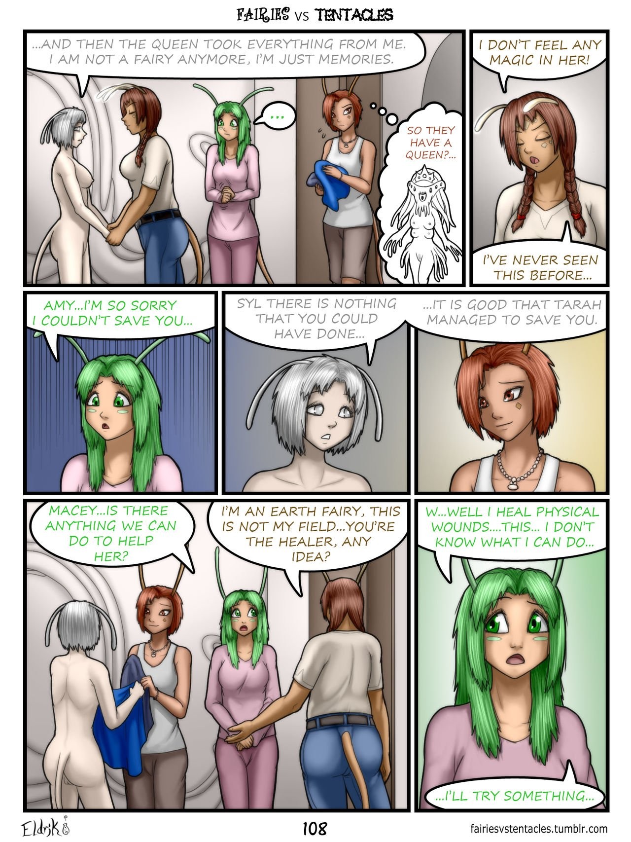 Fairies vs Tentacles 2 porn comic picture 45