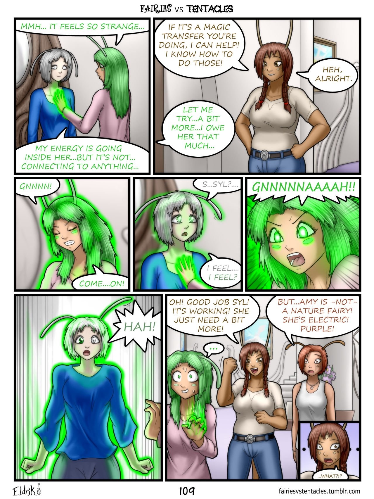 Fairies vs Tentacles 2 porn comic picture 46