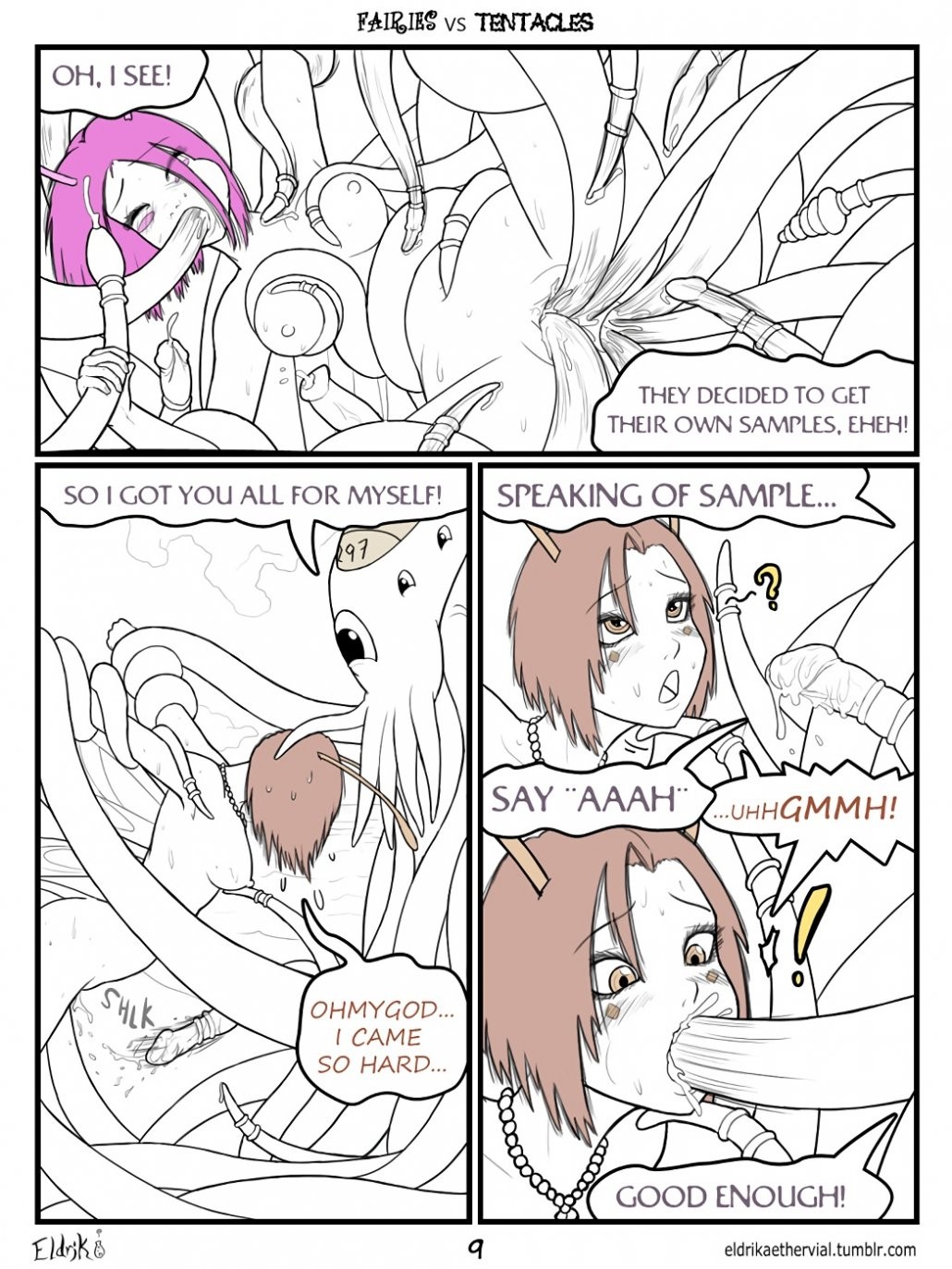 Fairies vs Tentacles. Prologue porn comic picture 10