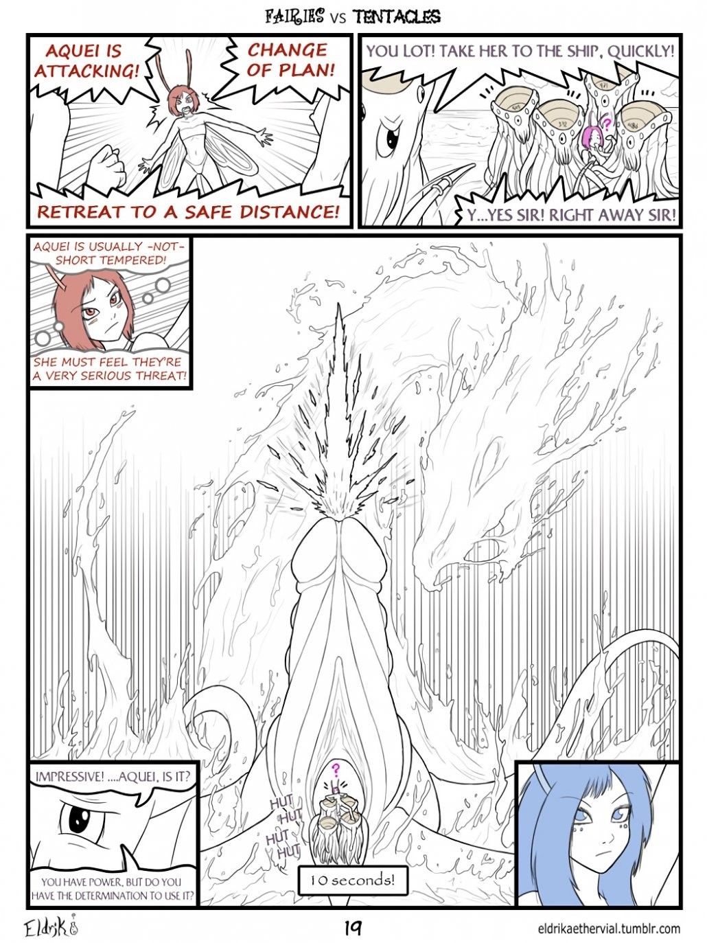 Fairies vs Tentacles. Prologue porn comic picture 20