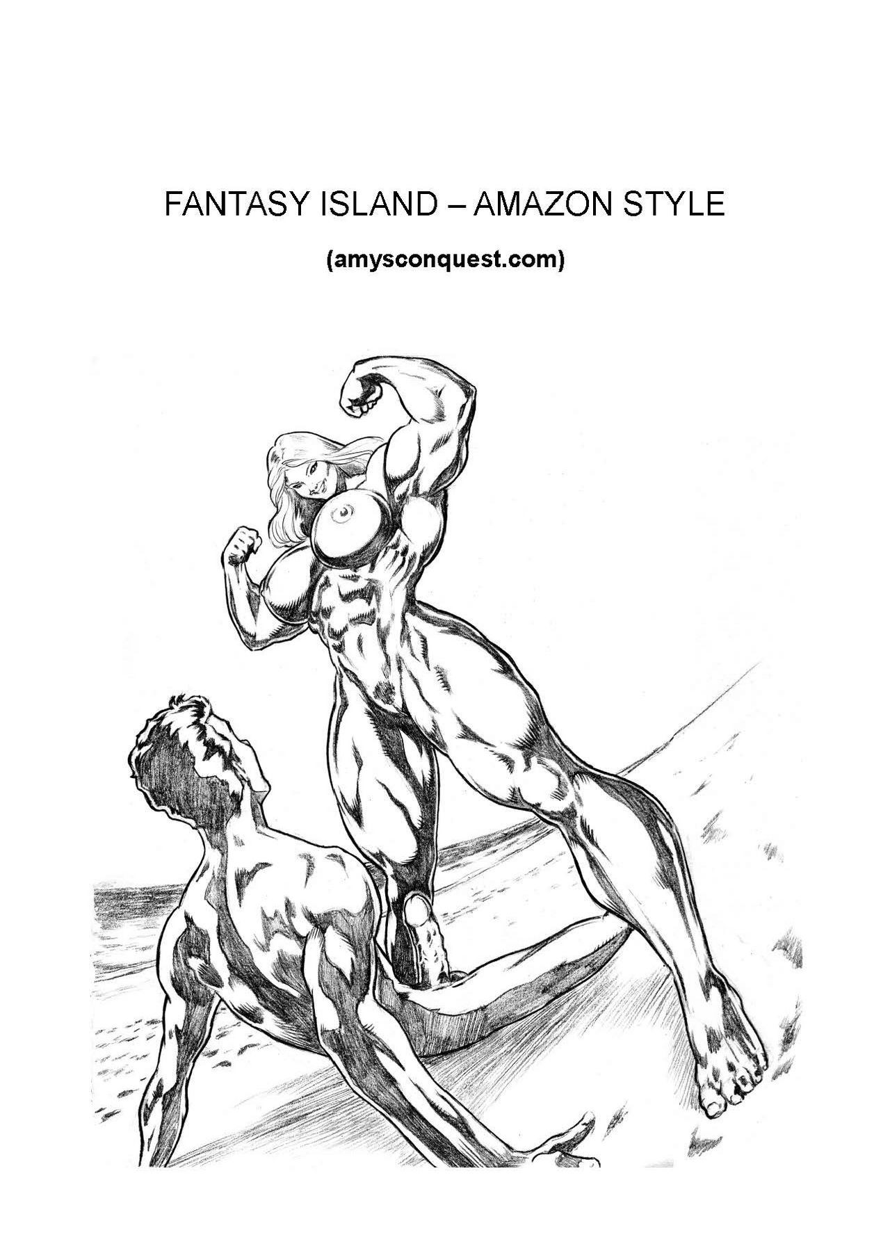 Fantasy Island - Amazon Style porn comic picture 1