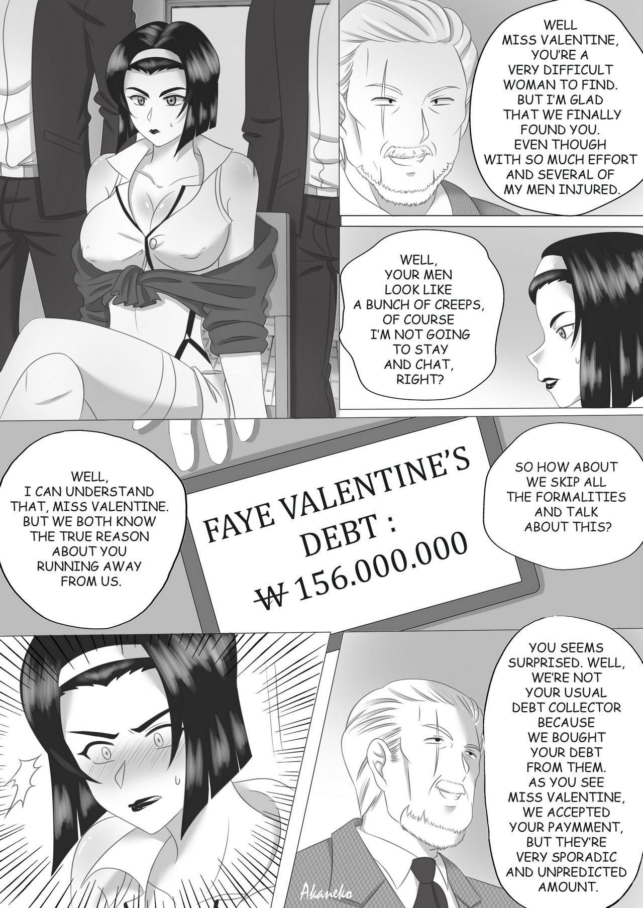 Faye Valentine's Debt porn comic picture 1