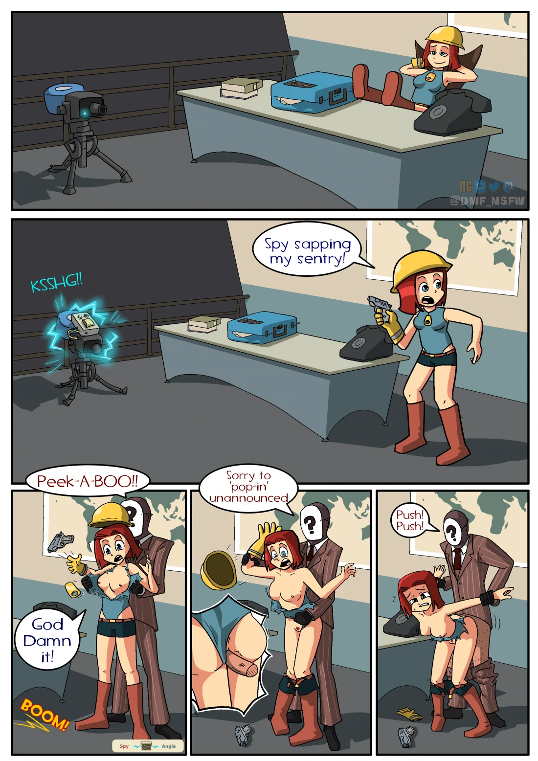 FUCKING SPIES porn comic picture 1