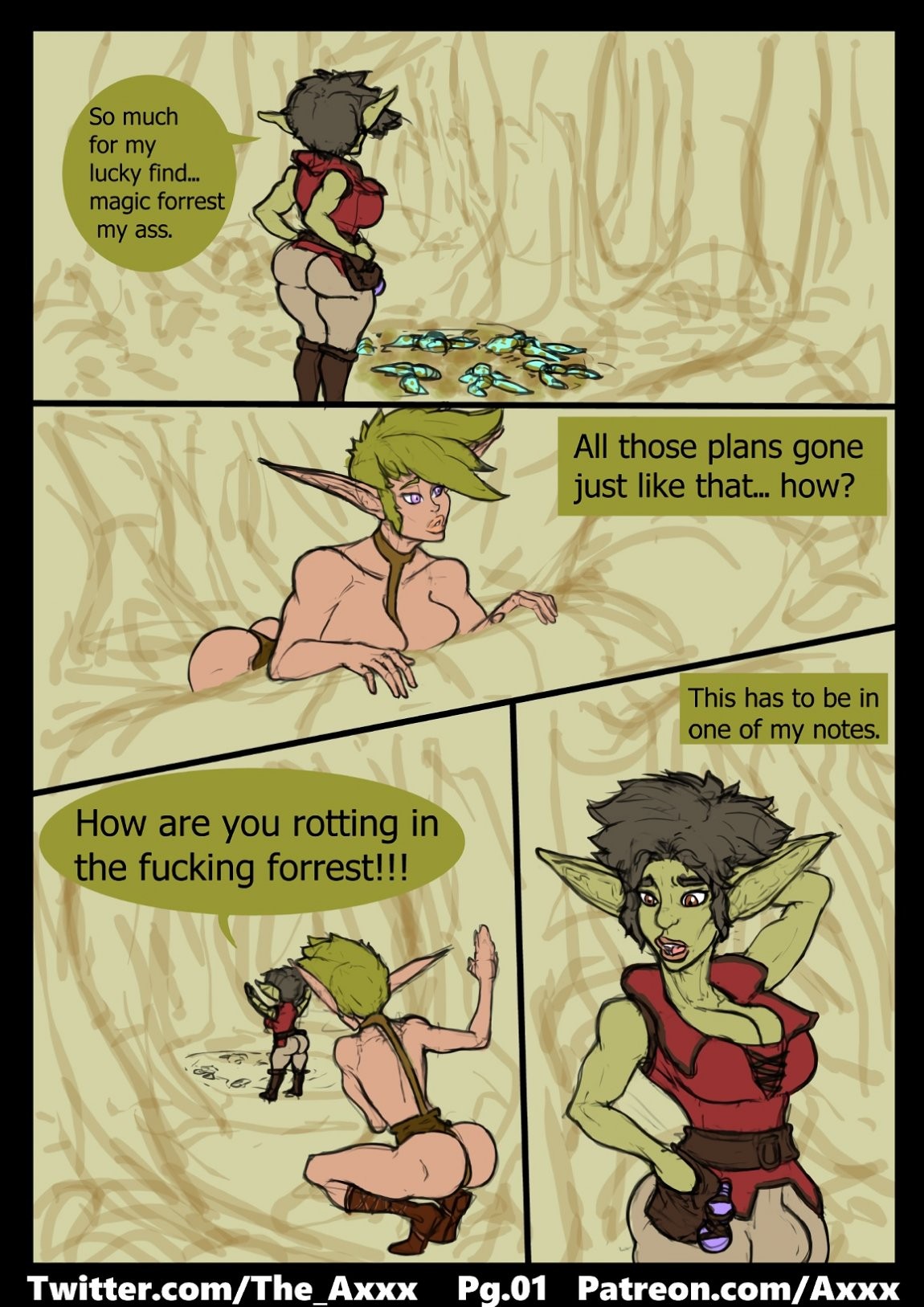 Futa Goblin Alchemist porn comic picture 1