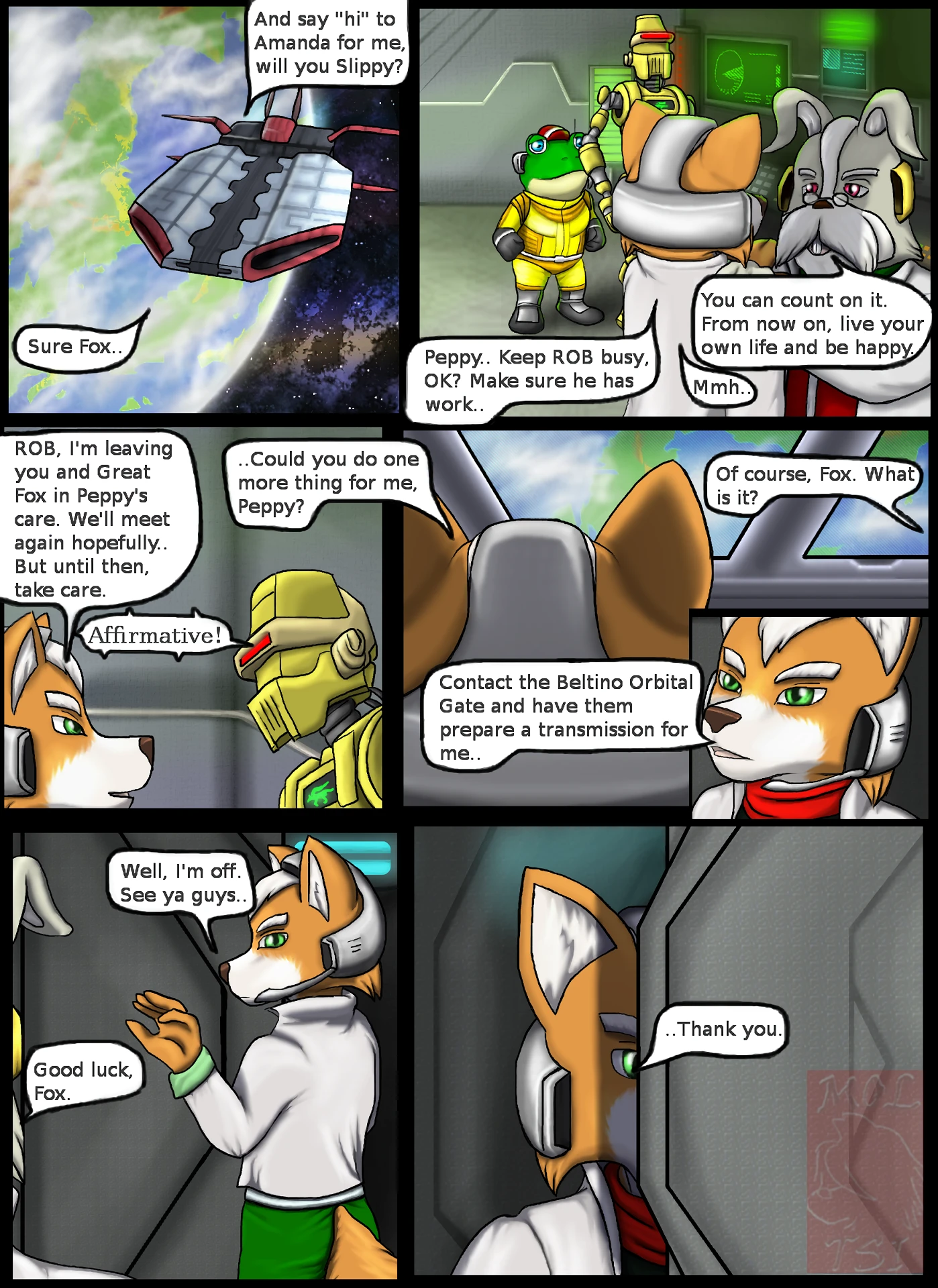 Good Bye Star Fox porn comic picture 1