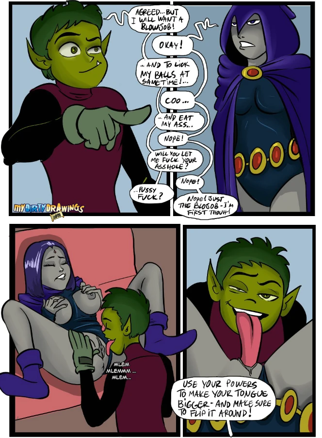 Halloween with BB and Raven porn comic picture 2
