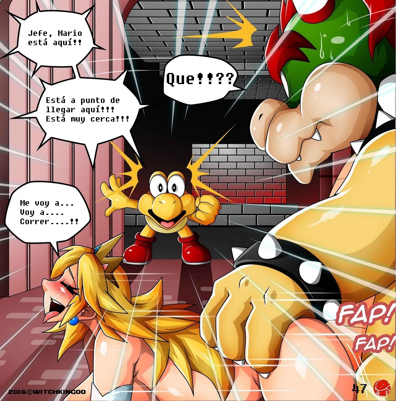 Help Me Mario! The Prequel porn comic picture 48