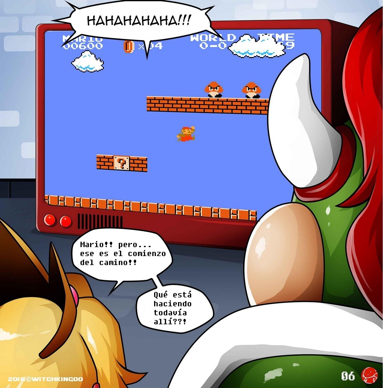 Help Me Mario! The Prequel porn comic picture 6
