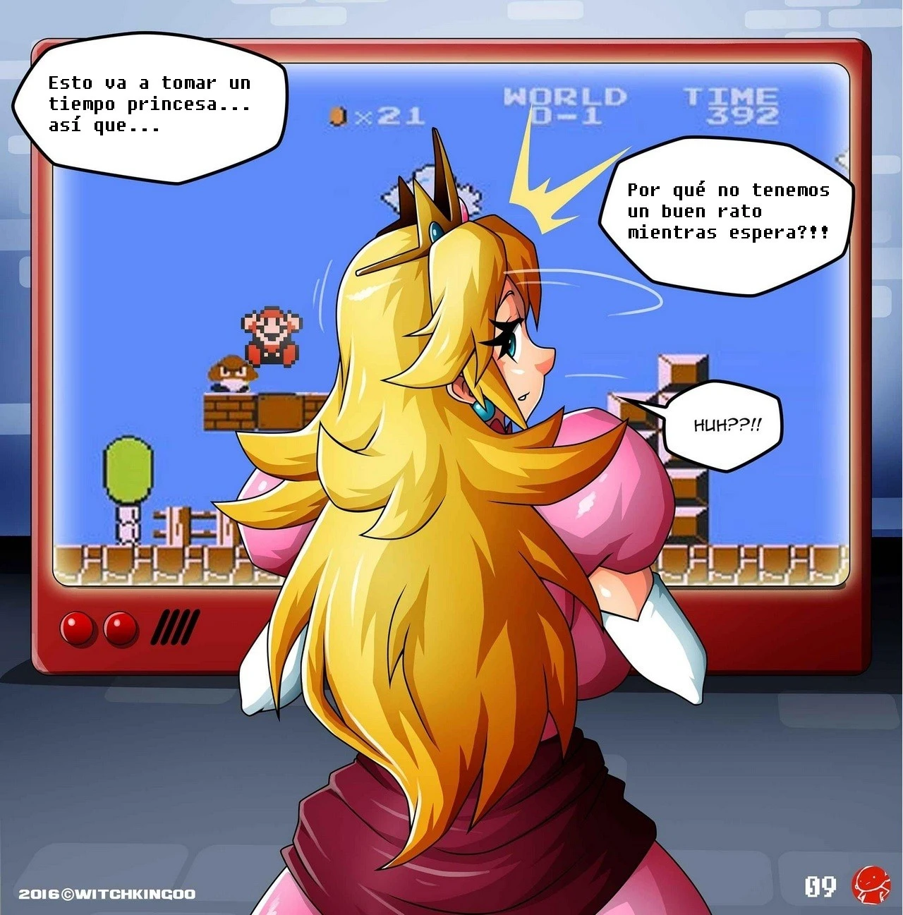 Help Me Mario! The Prequel porn comic picture 9
