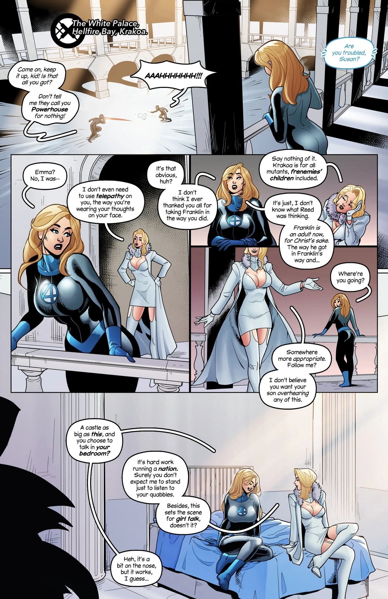 House of XXX - Frost + Storm porn comic picture 3