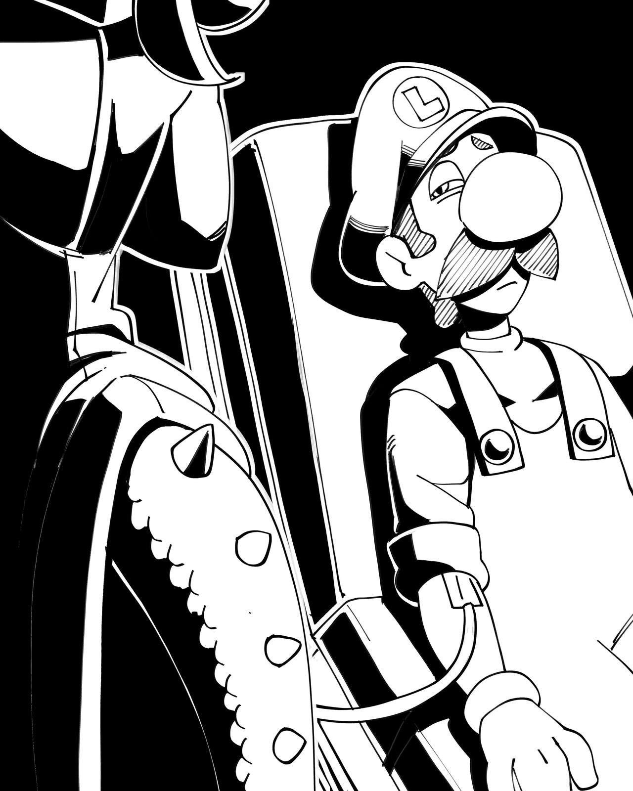Inktober 2 - Luigi's Mansion hentai manga picture 102