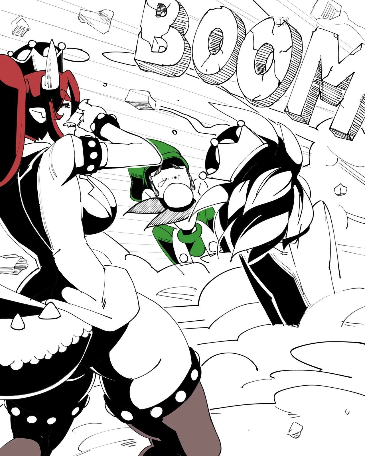 Inktober 2 - Luigi's Mansion hentai manga picture 106
