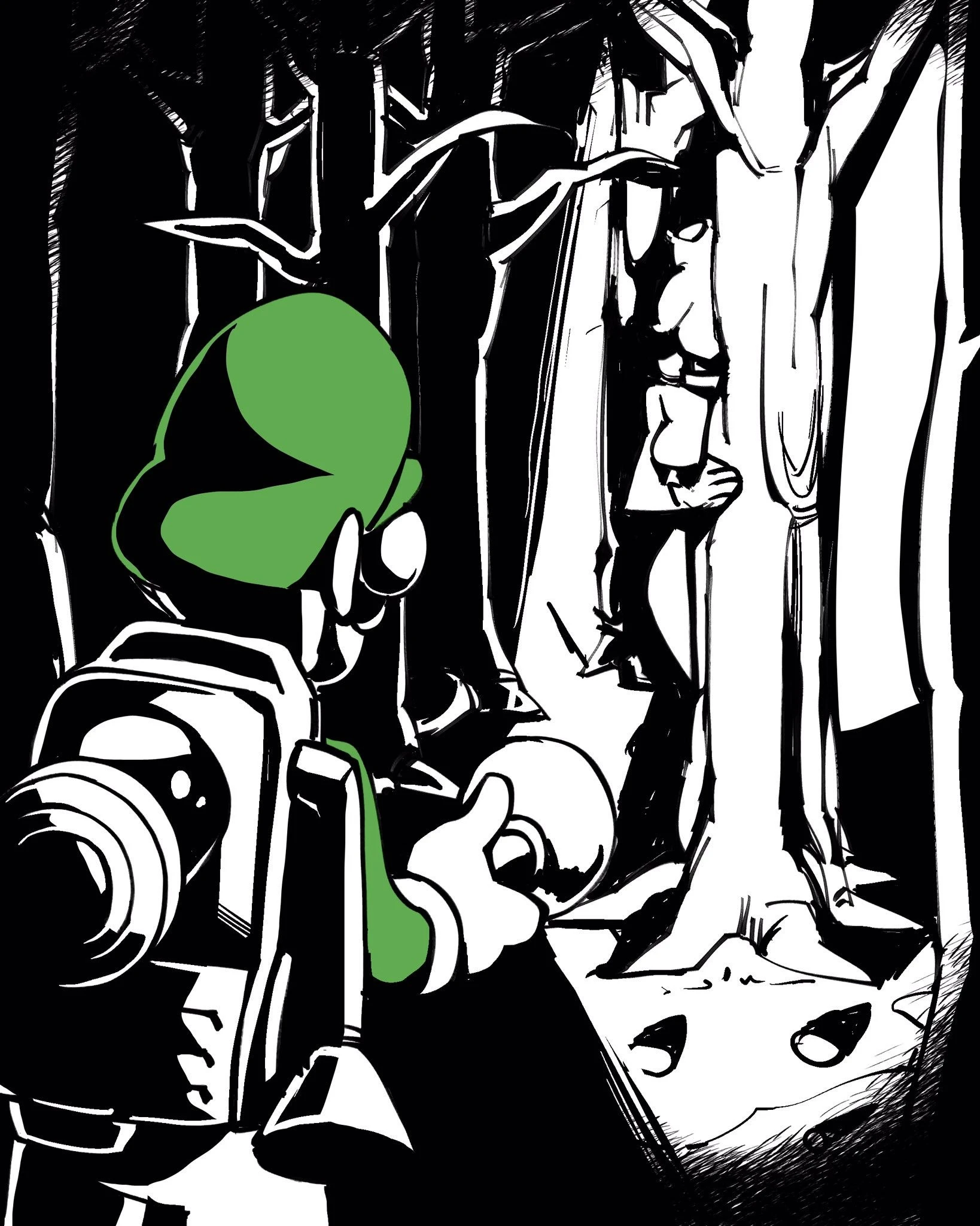 Inktober 2 - Luigi's Mansion hentai manga picture 11