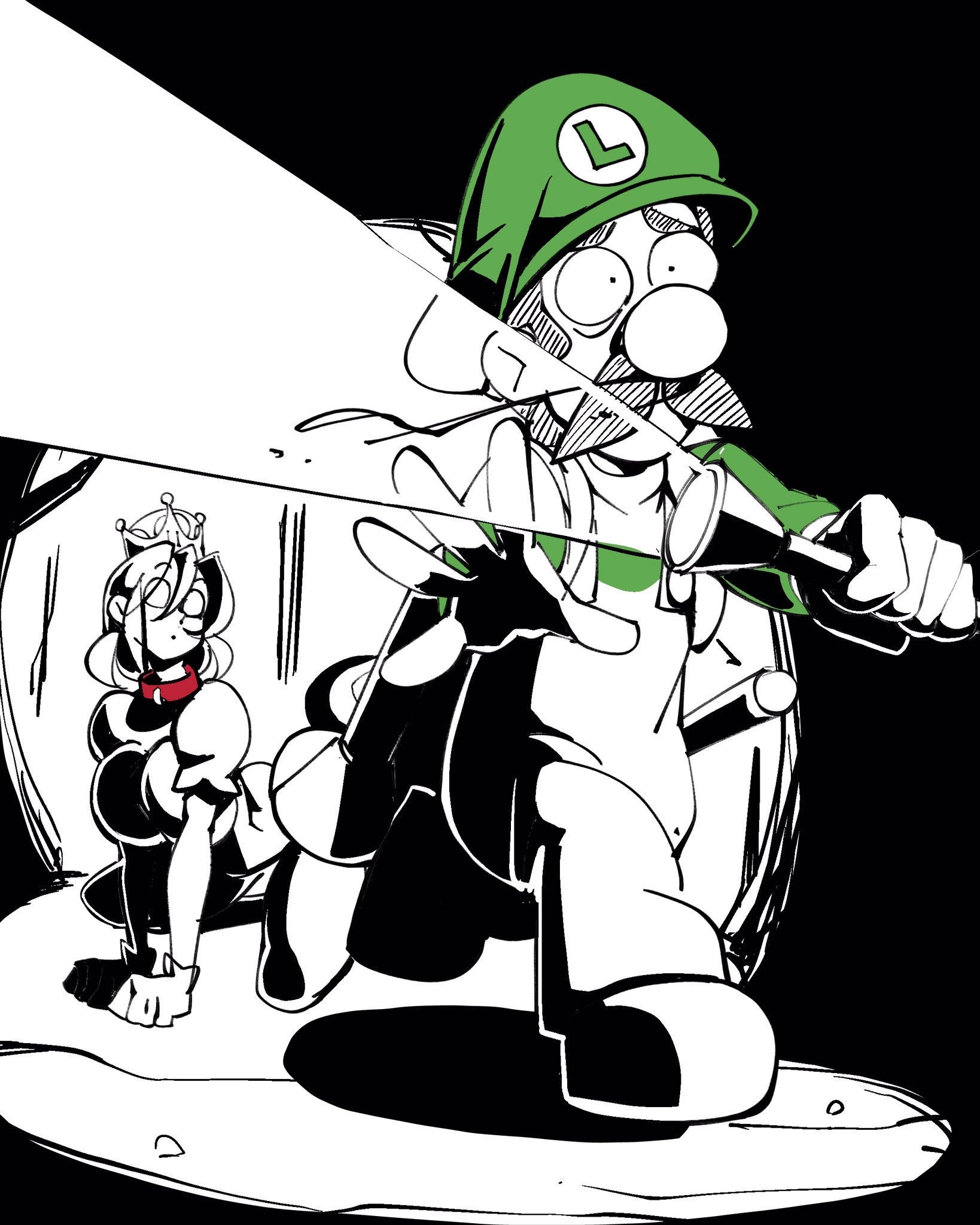 Inktober 2 - Luigi's Mansion hentai manga picture 15