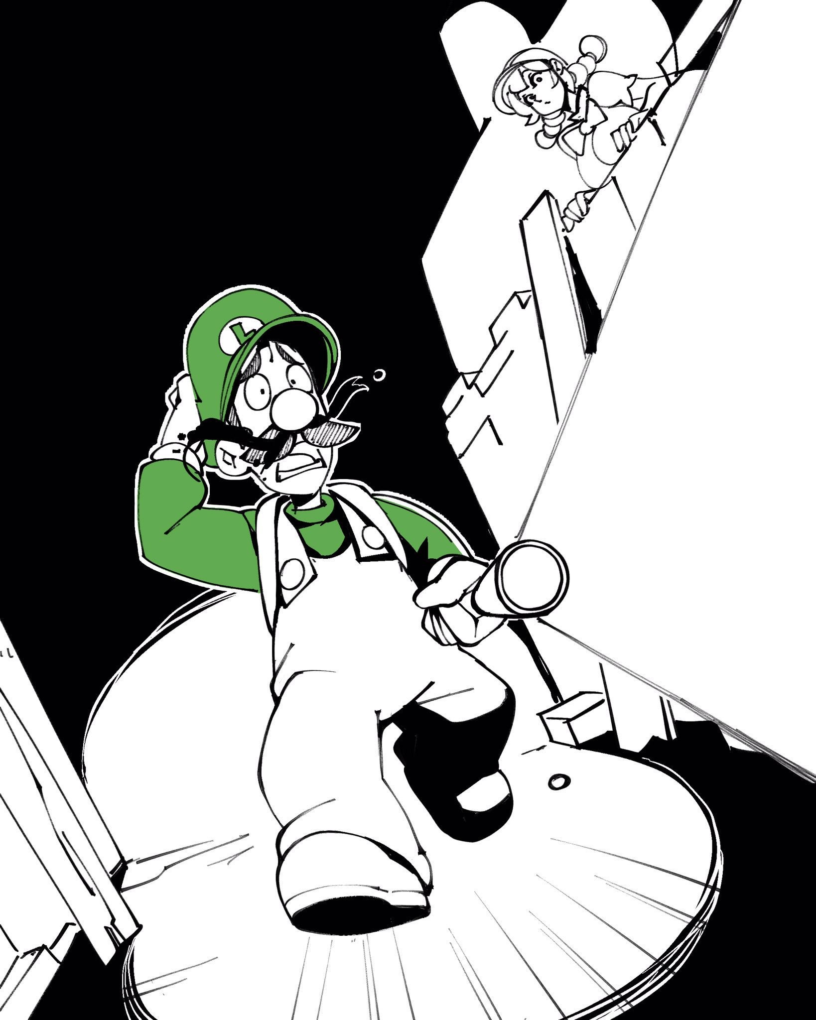 Inktober 2 - Luigi's Mansion hentai manga picture 22