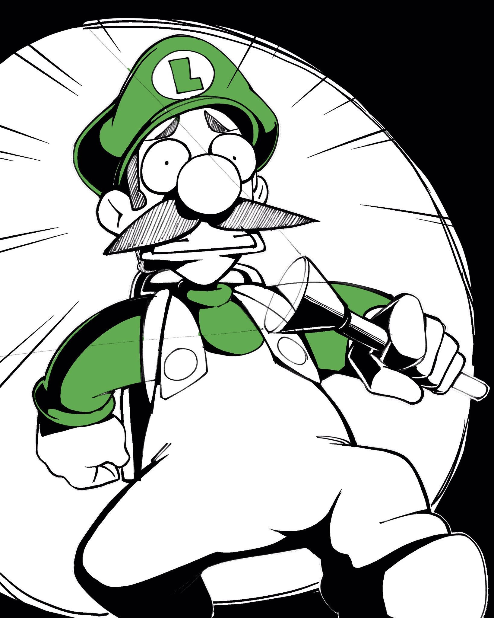 Inktober 2 - Luigi's Mansion hentai manga picture 24