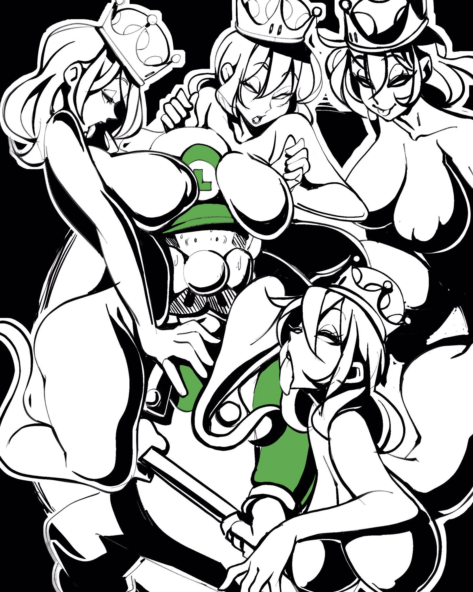 Inktober 2 - Luigi's Mansion hentai manga picture 29