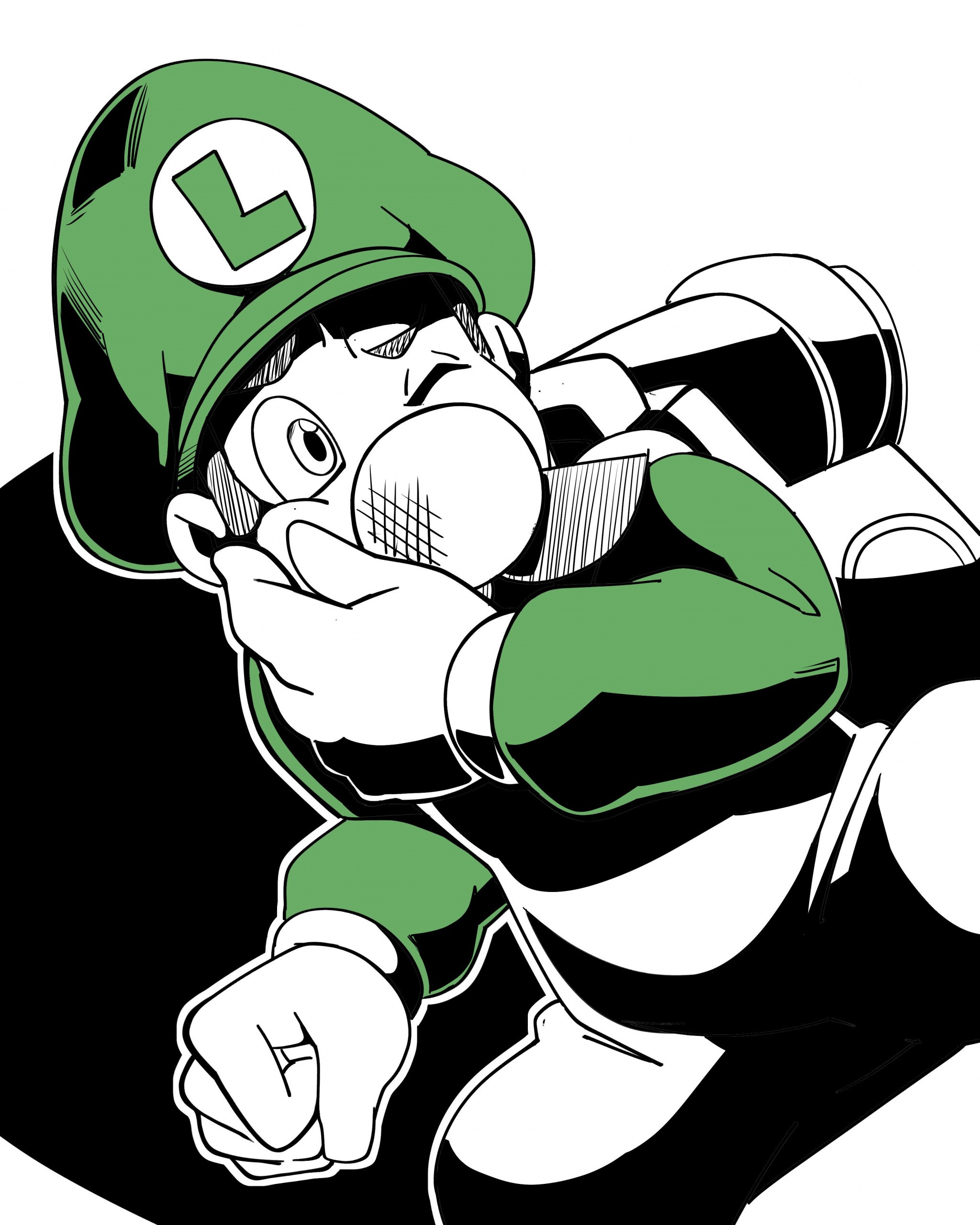 Inktober 2 - Luigi's Mansion hentai manga picture 40
