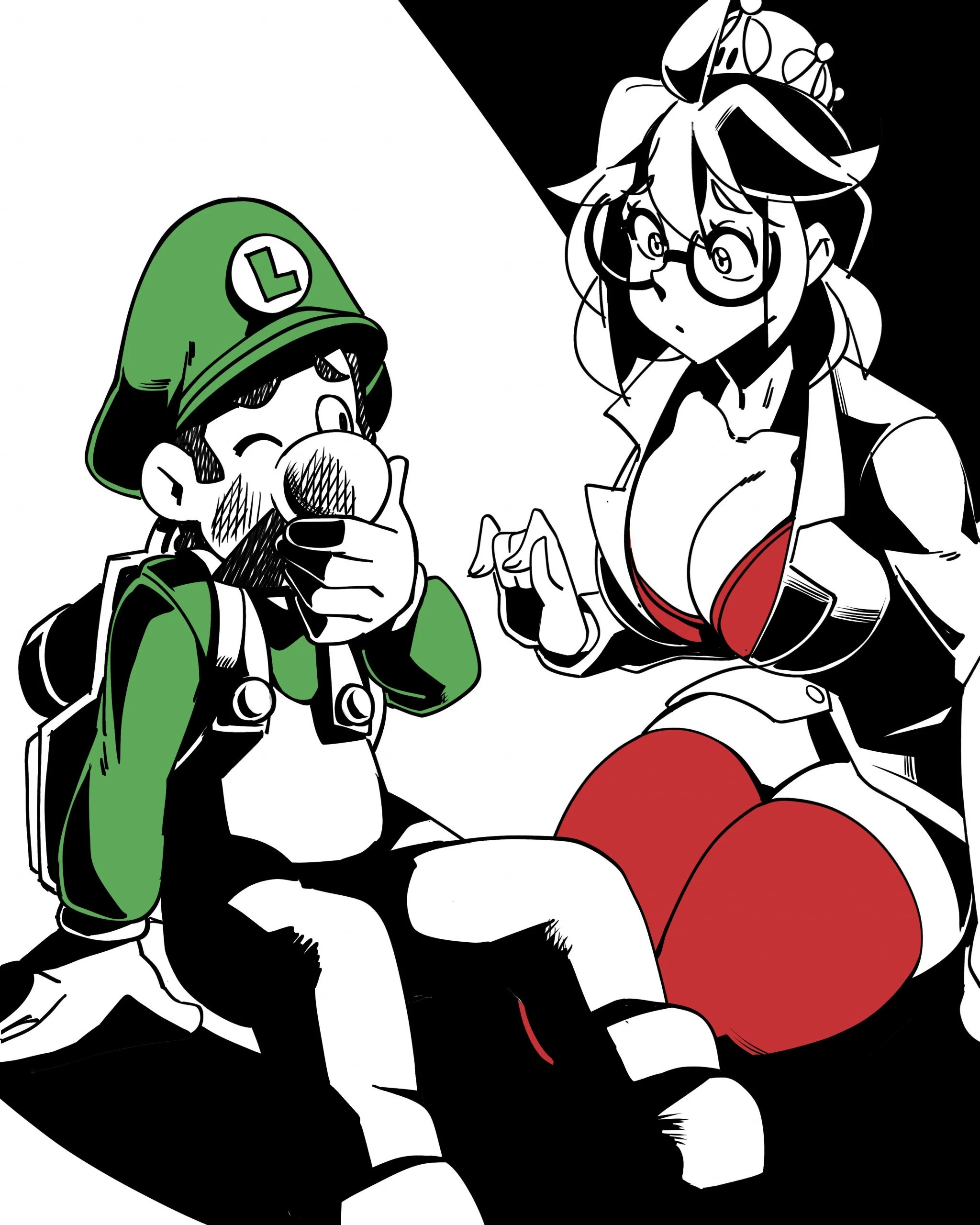 Inktober 2 - Luigi's Mansion hentai manga picture 42
